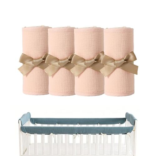 4PC Crib Rail Teething Guard (Pink)