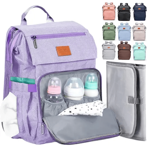 PILLANI Baby Diaper Bag Backpack - Baby Bag for Boys & Girls - Diaper Backpack - Large Travel Diaper Bags with Changing Pad - Baby Registry Search & Baby Shower Gifts - Newborn Essentials Must Haves