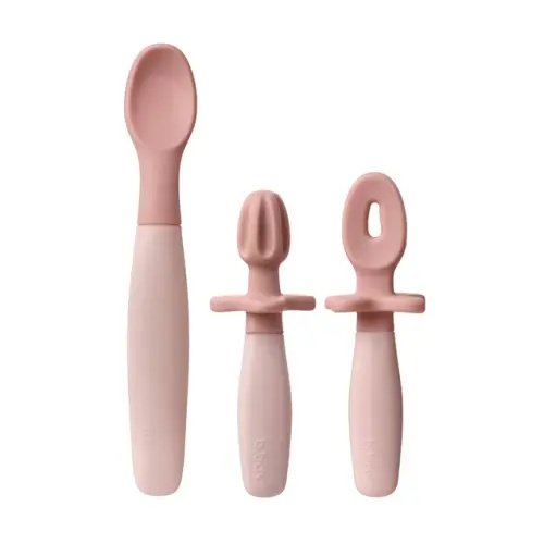 weaning cutlery trio - blush