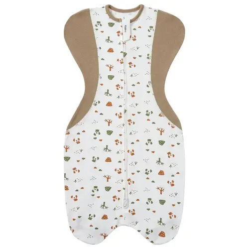 Swaddle for Newborns, Baby Swaddles 0-3 Months 5-13lb, Arms Up Swaddle 0-3 Months Newborn with Moisture-Wicking Fabric, Promotes Healthy Hip Development, 2-Way Zipper , 1Pack(Bear and the forest)