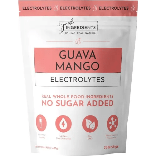 Guava Mango Electrolytes – 30‑Serving Hydration Drink Mix with Coconut Water, Sea Salt, and Trace Minerals – Supports Hydration, Recovery, and Electrolyte Balance*