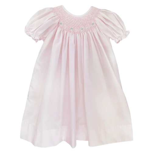 Smocked Daygown with Raglan Embroidery
