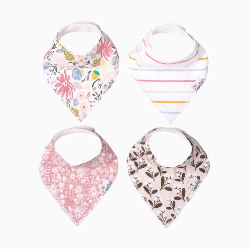 Printed Bandana Bib Set (4-Pack) - Olive