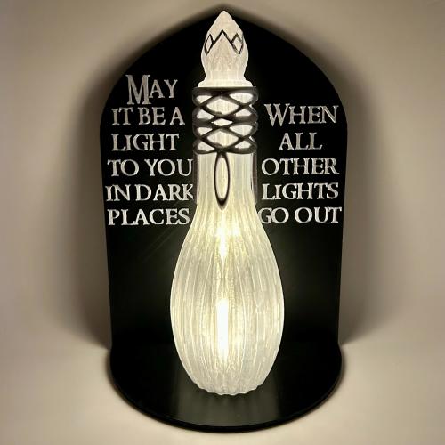 LOTR Phial Light Book Nook | Fantasy Book Decor | Magic | Gift