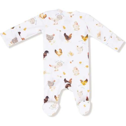 2 Way Zipper Footie, Collectors Chickens Unisex - Angel Dear | Maisonette