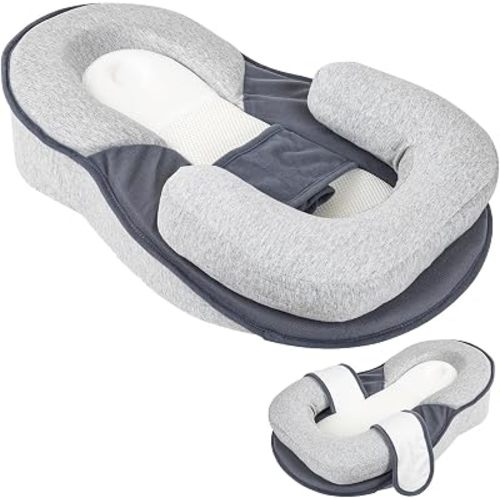 Baby Feeding Pillow, Anti Overflow Feeding Pillow for Reducing Spit-Up, Safety Nursing Pillow, Baby Lounger Reflux Wedge Breastfeeding