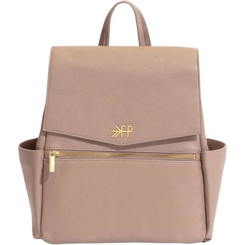 Freshly Picked Mini Classic Diaper Bag Backpack, Vegan Leather Baby Diaper Bag, Backpack Diaper Bag for Women (Fig)