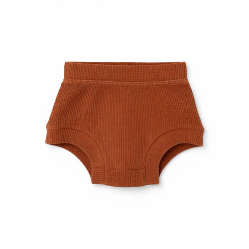 Organic Cotton Waffle Shorts, Caramel