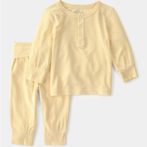 Baby 2-Piece PurelySoft Long-Sleeve Top & Pant Set - Yellow | Carter's