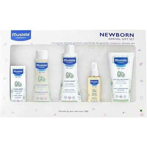 Mustela Newborn Arrival Gift Set - 5 Items: Buy Online at Best Price in UAE - Amazon.ae
