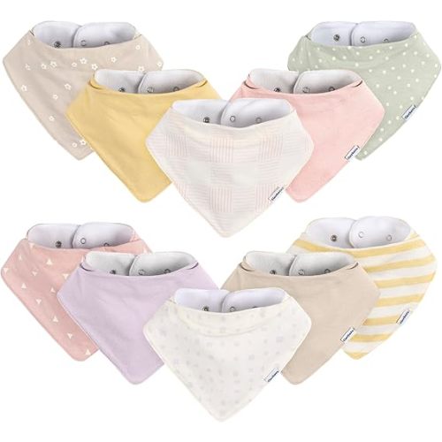 Gerber Unisex Baby Bandana Bibs