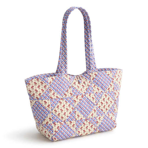 Small Hathaway Tote Bag - Rachel Ditsy Patchwork