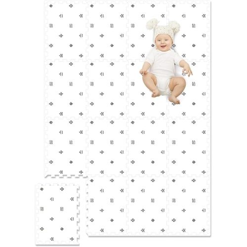 Extra Large Baby Play Mat - 4FT x 6FT Non-Toxic Foam Puzzle Floor Mat for Kids & Toddlers (Bohemia Handmade Pattern)