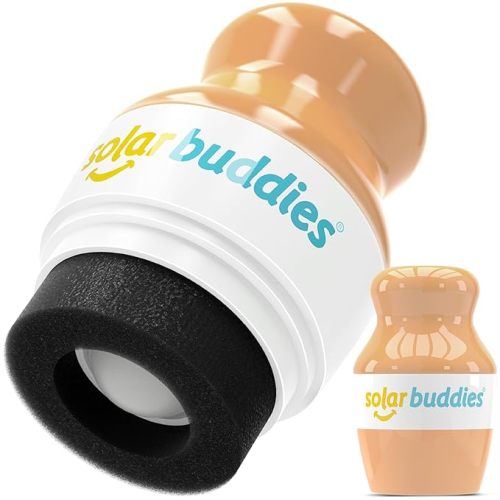 Solar Buddies Sunscreen Applicator – Full Pink– Refillable Roll-on Sponge for Sunscreens & Lotions – For Kids, Adults & Families – Holds 3.4Fl Oz – Perfect for Travel