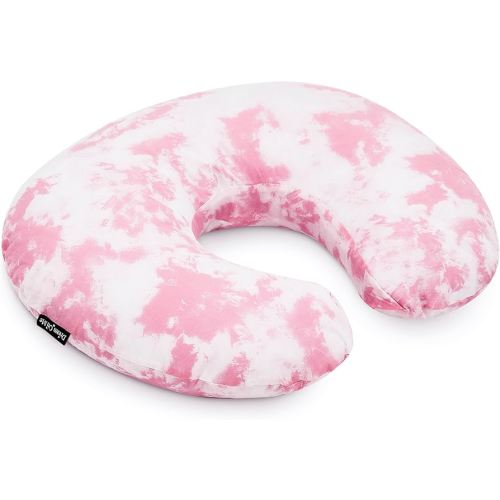 Dream On Me Beeboo Nursing Pillow and Positioner, Breastfeeding and Bottlefeeding Pillow, Removable and Washable Pillow Cover, Soft and Breathable Fabric, Pink