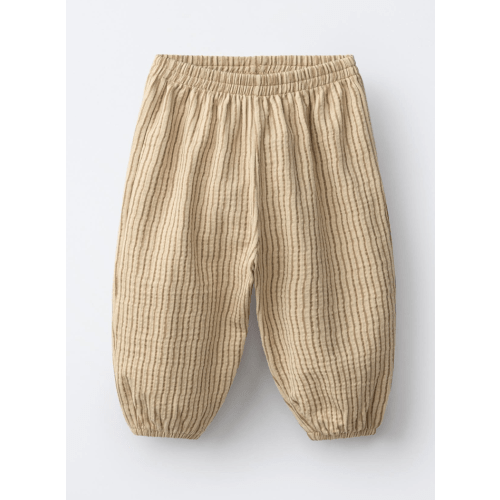 TEXTURED STRIPED PANTS
