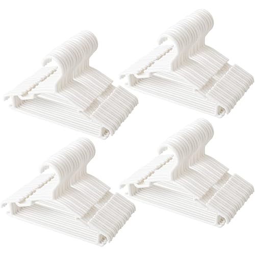 GoodtoU Baby Hangers 100Pack Kids Hangers Plastic Baby Hangers for Closet Children Hangers Infant Hangers Toddler Hangers Small Hangers
