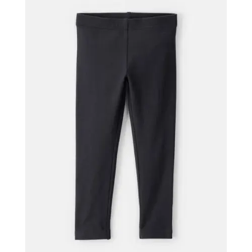 Toddler Girl Cotton Stretch Leggings - Black | Carter's