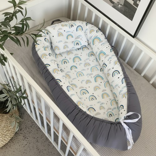 Newborn Baby Lounger Nest with Head Pillow