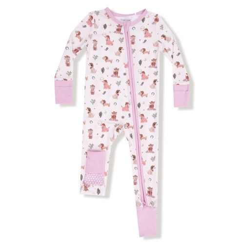 Cowgirl Dogs Convertible Romper, 0-3M