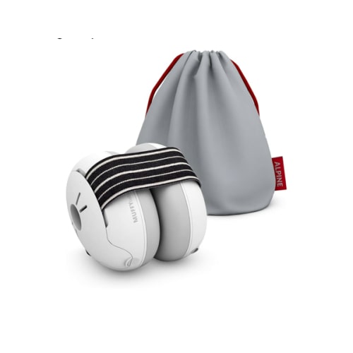 Alpine Muffy Baby Ear Protection for Babies and Toddlers up to 36 Months - CE & ANSI Certified - Noise Reduction Earmuffs - Comfortable Baby Headphones Against Hearing Damage & Improves Sleep - Black