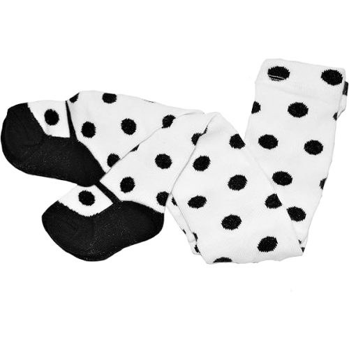Hip Hop 50's Shop Baby Girls Cotton Thick Polka Dot Tights Leggings Seamless Stockings for Infant Newborn