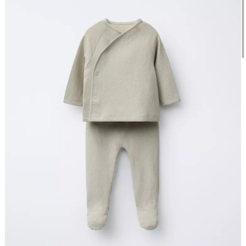 TEXTURED T-SHIRT AND LEGGINGS SET - Greenish | ZARA United States