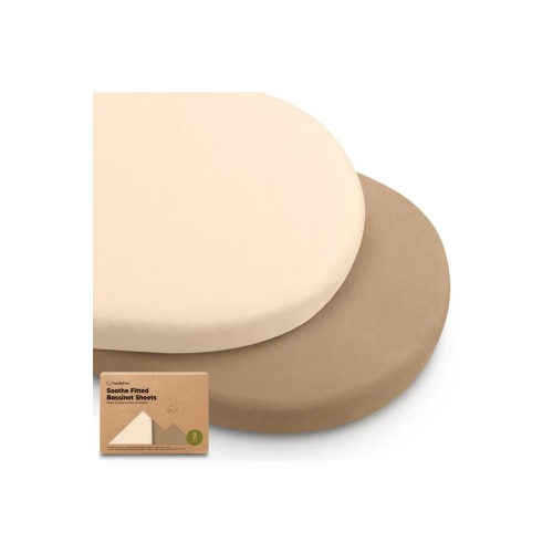 2-Pack Soothe Fitted Bassinet Sheets