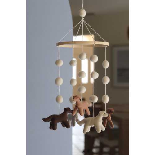 Puppy Baby Mobile: Dog Baby Mobile Nursery Decor - Gender Neutral
