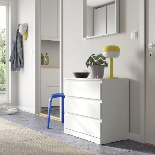 LILLBERGET 3-drawer dresser - white 27 1/2x16 7/8x26 3/4 "