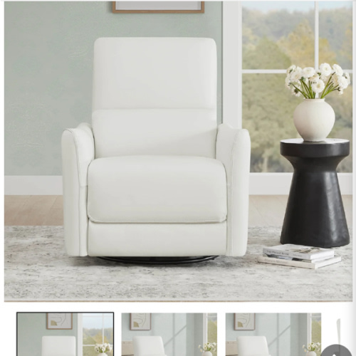 Tracee Modern Power Swivel Glider Recliner