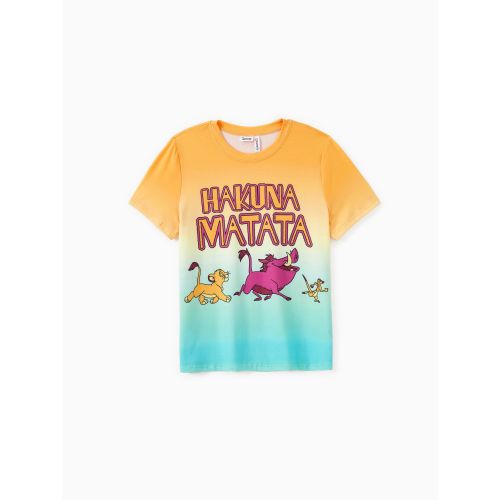 Disney Lion King Family Matching Simba Naia™ Gradient Character Print Short Sleeve T-Shirt/Onesie