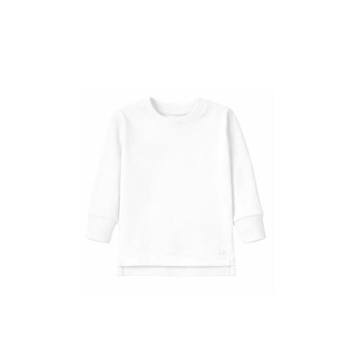 Long Sleeve Elevated Tee - White