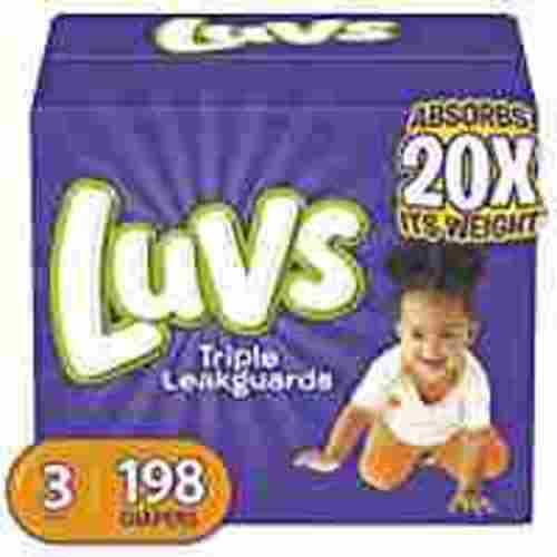 Diapers Size 3, 198 Count - Luvs Ultra Leakguards Disposable Baby Diapers, ONE MONTH SUPPLY - Size 3 (198 Count)