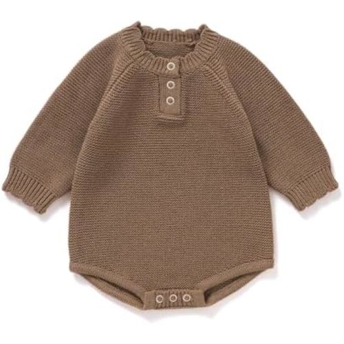 Avibae Cotton Baby Sweater, Knit Outfits for Newborns, Warm Infant Clothe