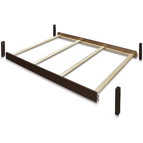 Sorelle Furniture Toddler & Full-Size Bed Rails, Wood Bed Rail & Crib Conversion Kit, Converts Crib to Toddler and Full-Size Bed, # 221 -Espresso