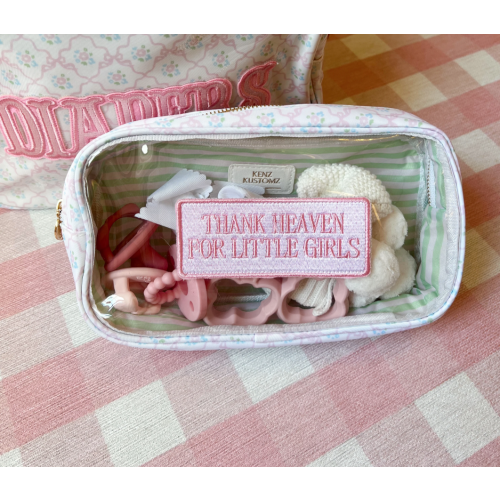 Kenz Kustomz Thank Heaven For Little Girls Medium Clear Bag