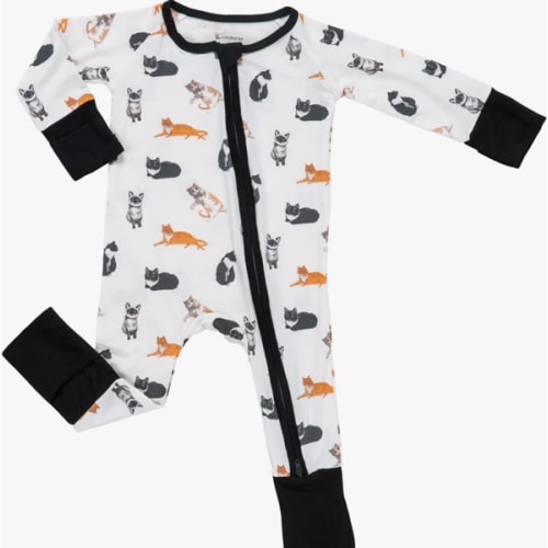 LollyBanks Baby Pajamas, Long Sleeve Baby Romper with 2-Way Zipper, 95% Viscose from Bamboo and 5% Spandex, Infant Sleepers