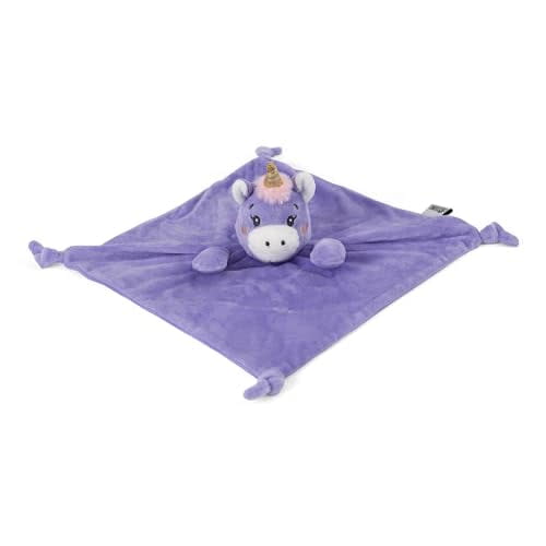 KINREX Unicorn Security Blanket for Babies - Soft Plush Soothing Towel, Unisex Baby Comforter Toy, Ideal Sleep Companion, Newborn Teddy Bear Lovey, for Boys & Girls, Measures 12 Inches