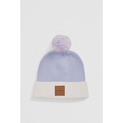 Bluebell Organically Grown Cotton Blend Patch Logo Beanie - Accessories | Country Road