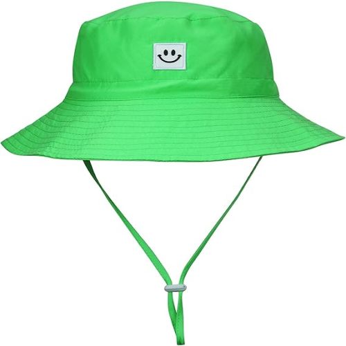 MaxNova Baby Sun Hat Smile Face UPF 50+ Toddler Bucket Hat for Boys Girls 0-7 Years