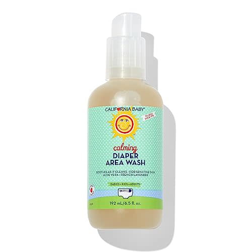 California Baby Diaper Spray | Cleans Better Than Baby Wipes | Gentle Alternative to Wet Wipes | Soothing Aloe | Diaper Bag Essentials | 6.5 oz.
