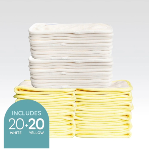 Full Time Newborn Absorbency Value Bundle (40 Pack) – Kinder Cloth Diaper Co.