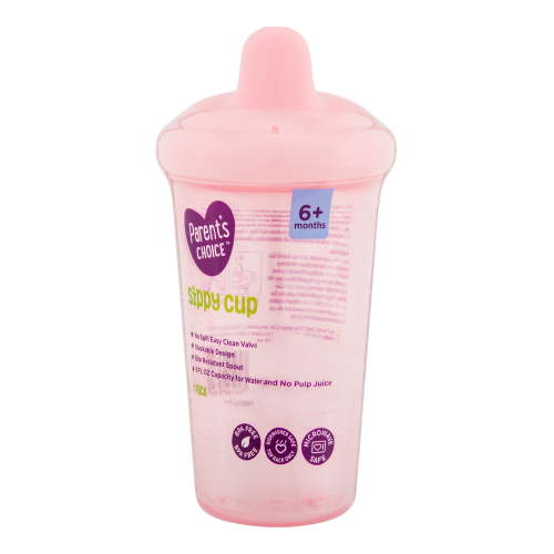 Parent's Choice Hard Spout Sippy Cup, 9 fl oz, 6 Months+, Soft Pink Color