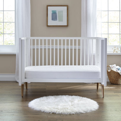 Sealy Baby Cooling Moisture Wicking Waterproof Fitted Baby Crib Mattress Protector Pad, Crib Mattress Pad Topper, 52" x 28" - White | Wayfair