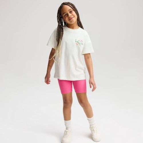 Girls' Ribbed Bike Shorts - Cat & Jack™ Dark Pink S