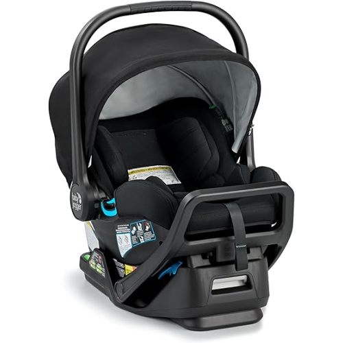 Baby Jogger City GO 2 Infant Car Seat, Lunar Black – Lightweight Rear-Facing Infant Car Seat, Travel System Compatible, Taxi-Safe