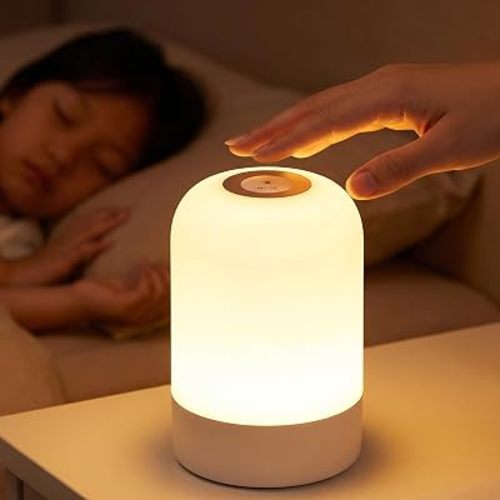 Night Light with Timer, 3 Colors Egg Light for Nursery - Large Size