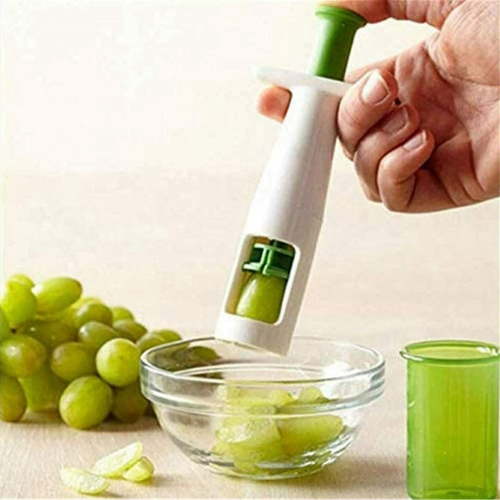 Multitrust Grape Slicer, Syringe Shape Stainless Steel Mandolines & Slicers