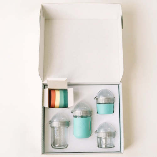 Healthy Baby Starter Gift Set – Mason Bottle